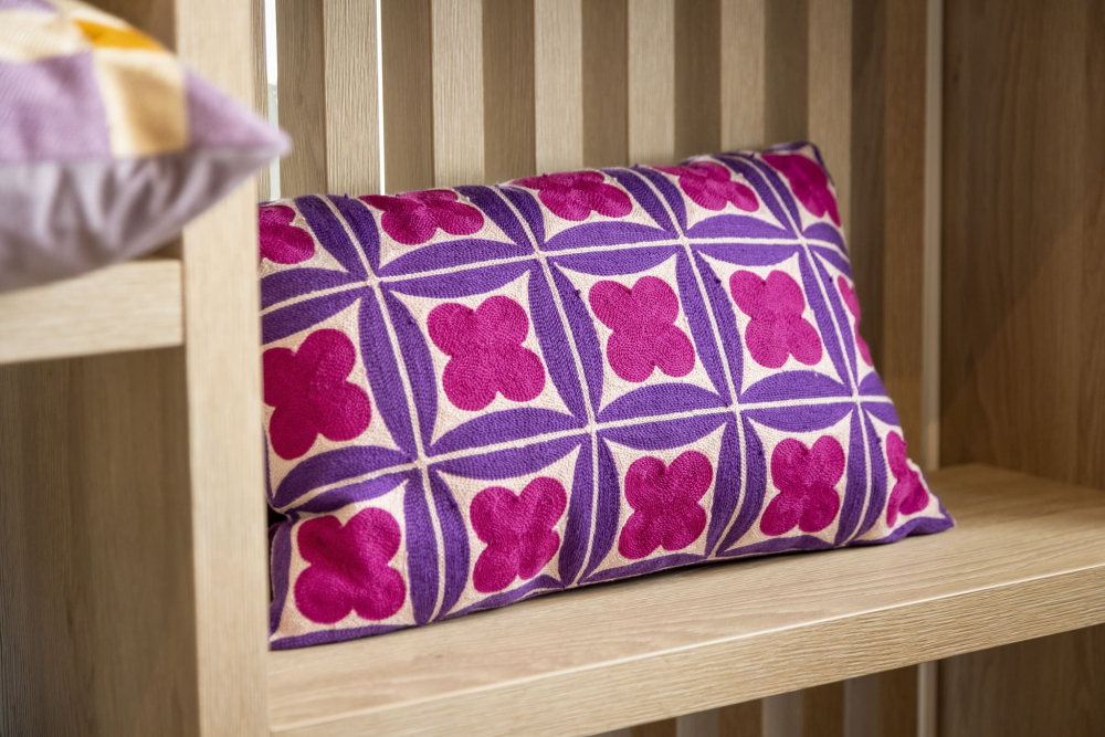 Dutch Decor Kissenhülle 'Clover' 30 x 50 cm Deep Lavender - Lila